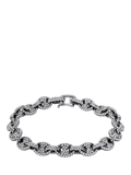 Hoxton London chain bracelet with cubic zirconia 20cm, UK version