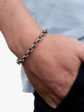Hoxton London chain bracelet with cubic zirconia 20cm, UK version