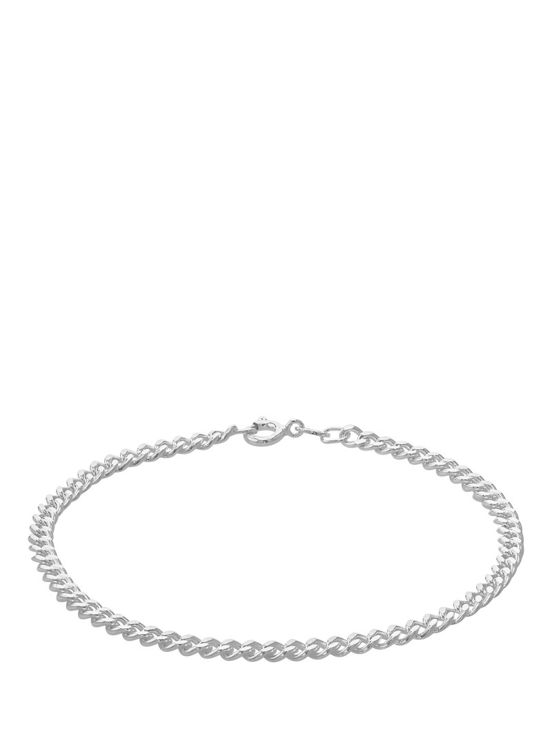 Hoxton London silver curb chain bracelet D20cm - British product