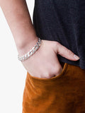Hoxton London silver curb chain bracelet 20cm (British brand)