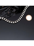 Hoxton London men's silver curb chain bracelet 20cm, imported from the UK