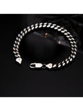 Hoxton London men's silver curb bracelet 21cm UK version