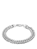 Hoxton London diamond cut double curb chain bracelet 20cm - British product