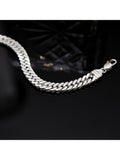 Hoxton London diamond cut double curb chain bracelet 20cm - British product