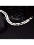 Hoxton London diamond cut double curb chain bracelet 20cm - British product