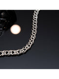 Hoxton London double link curb chain bracelet silver, UK version