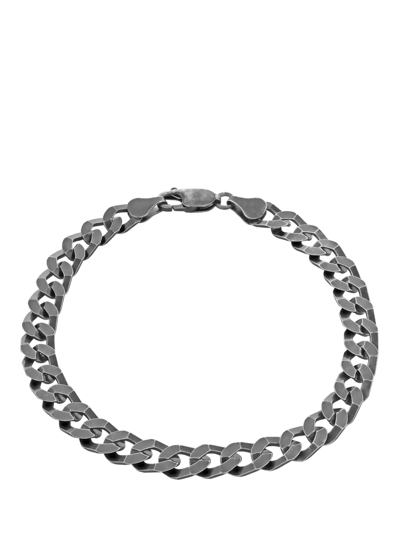 Hoxton London flat curb chain bracelet 20cm, UK version