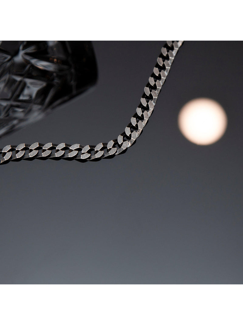 Hoxton London flat curb chain bracelet 20cm, UK version