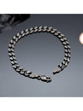 Hoxton London flat curb chain bracelet 20cm, UK version