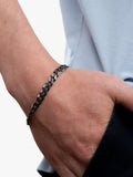 Hoxton London flat curb chain bracelet 20cm, UK version