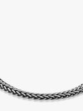 Hoxton London oxidised foxtail bracelet silver, imported from the UK