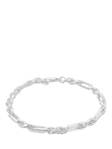 John Lewis Hoxton London Men's Figaro Rope Bracelet Silver 20cm- Buy online at McGrocer