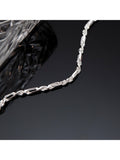 Hoxton London Figaro rope bracelet silver D20cm, imported from the UK
