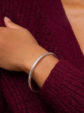 Hoxton London silver torque bangle 67mm - British product