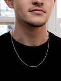 Hoxton London men's silver ball chain necklace, imported from the UK