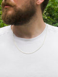 Hoxton London Panza curb chain silver necklace 56cm, imported from the UK