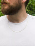 Hoxton London Panza curb chain silver necklace 56cm, imported from the UK