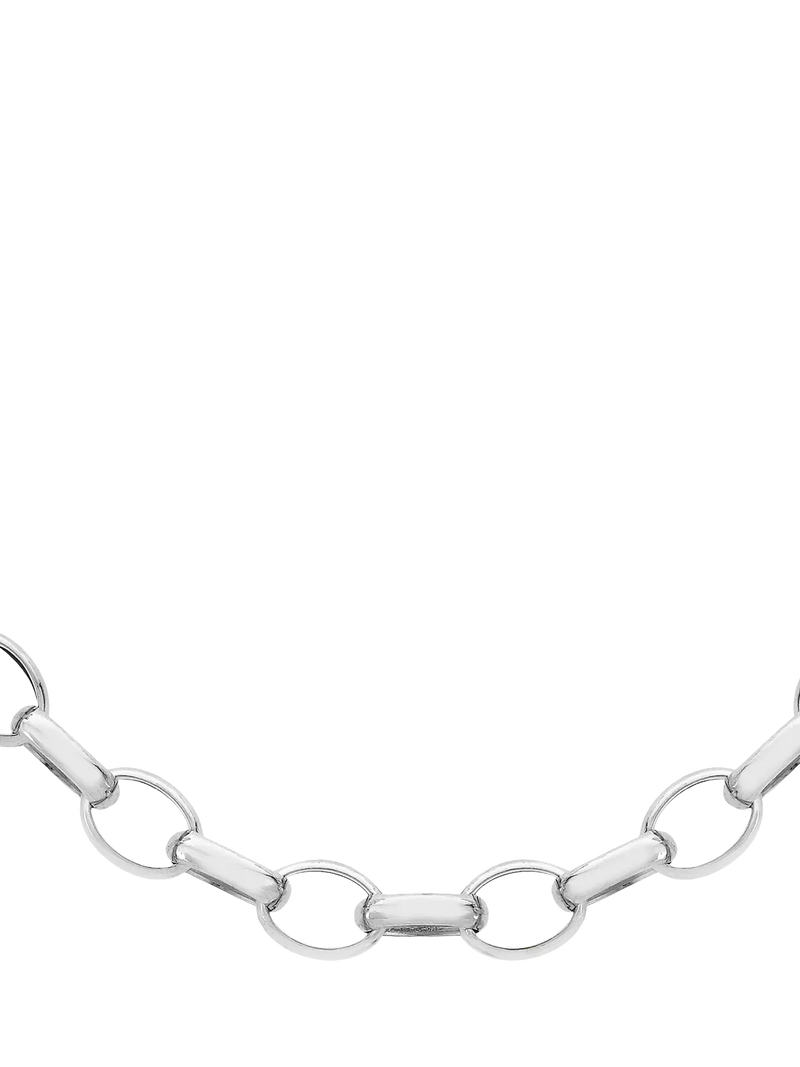 Hoxton London oval belcher chain necklace 5mm 51cm, imported from the UK