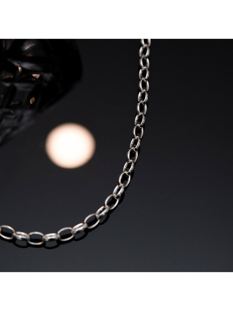 Hoxton London oval belcher chain necklace 5mm 51cm, imported from the UK