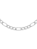 Hoxton London men's figaro chain necklace silver 56cm, UK version