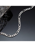 Hoxton London men's figaro chain necklace silver 56cm, UK version