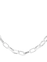 John Lewis Hoxton London Men's Extra Large Paperclip Chain Necklace Silver 56cm- Buy online at McGrocer
