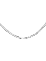 John Lewis Hoxton London Men's Square Franco Chain Necklace, Silver- Buy online at McGrocer