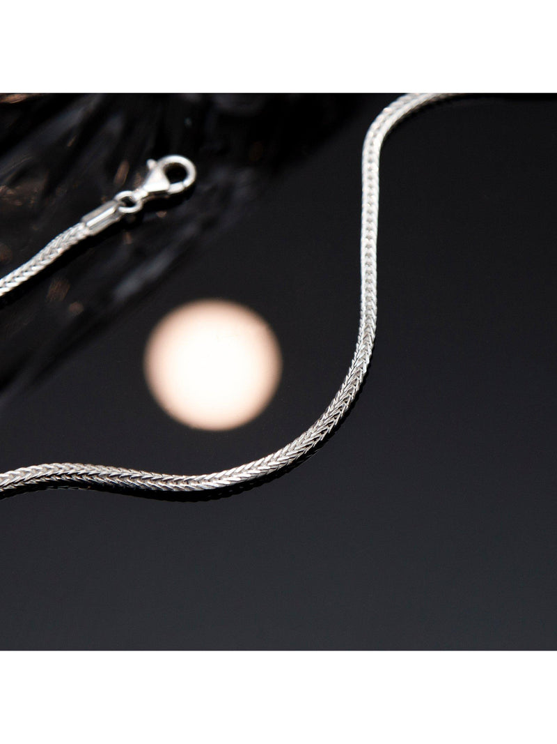 Hoxton London men's square franco chain necklace 56cm - British product