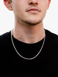 Hoxton London men's square franco chain necklace 56cm - British product