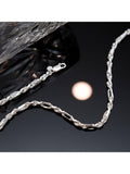 Hoxton London Figaro rope chain necklace silver 56cm, UK version