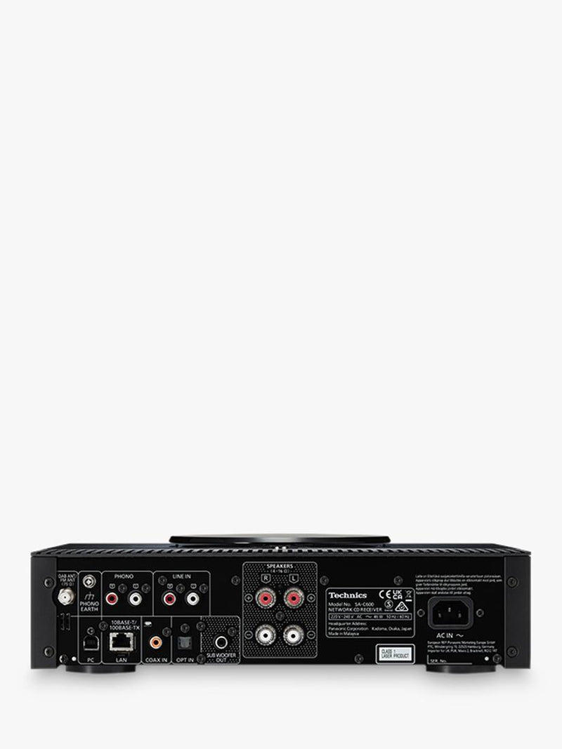 Technics SA-C600 streaming receiver with CD player black - British product