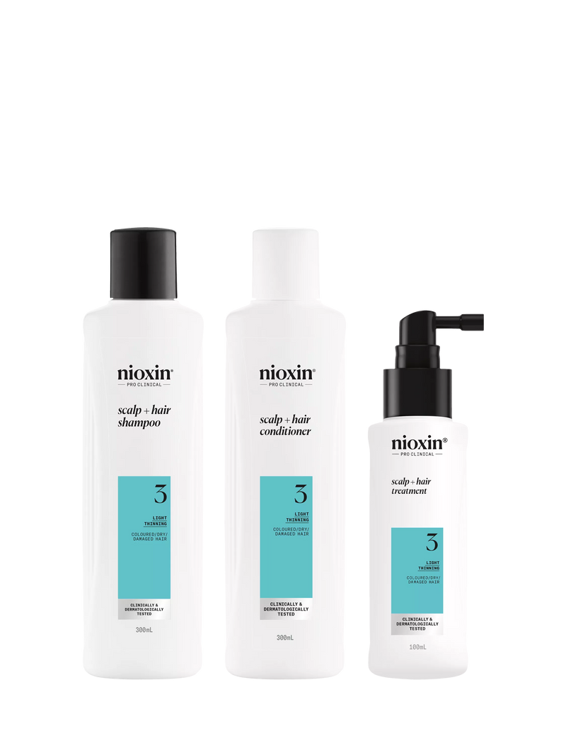 Nioxin Kit 3 thickening system for coloured hair - British product
