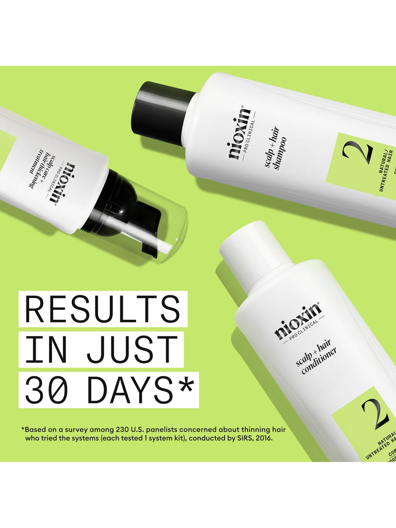 Nioxin hair thickening system trial kit for natural hair (British brand)