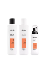 John Lewis Nioxin Pro Clinical System 4 Trial Kit for Progressed Thinning, Coloured, Dry, Damaged Hair- Buy online at McGrocer