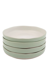 John Lewis Jamie Oliver Big Love Stoneware Dishy Bowls, Set of 4, 22cm, White/Green- Buy online at McGrocer