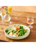 Jamie Oliver stoneware bowl set 22cm in white and green, UK version