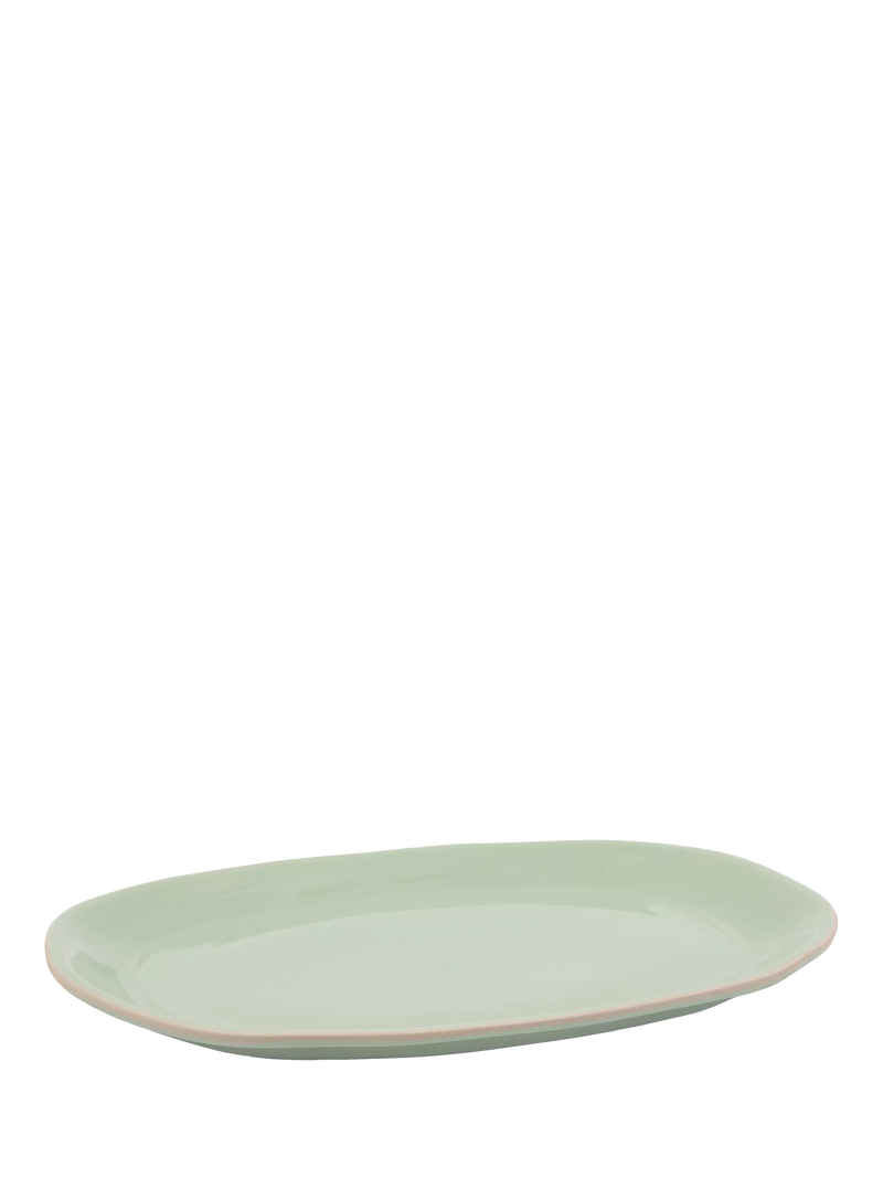 Jamie Oliver stoneware platter oblong green 41cm - British product