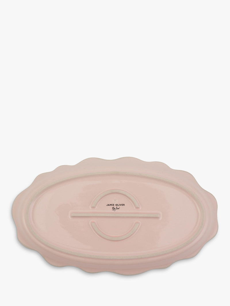Jamie Oliver stoneware platter pink 35cm, UK version