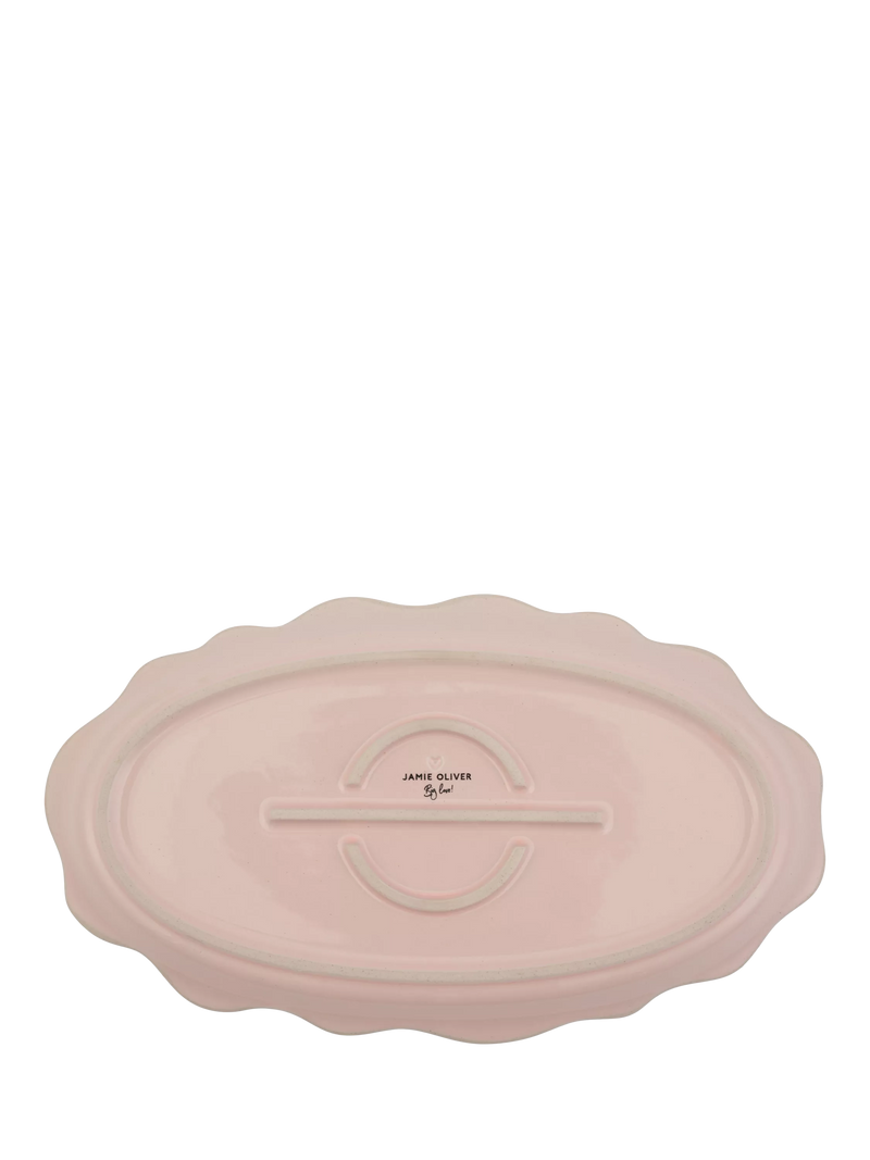 Jamie Oliver stoneware platter pink 35cm, UK version