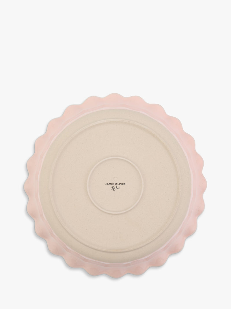 Jamie Oliver stoneware pie dish pink 28cm - British product