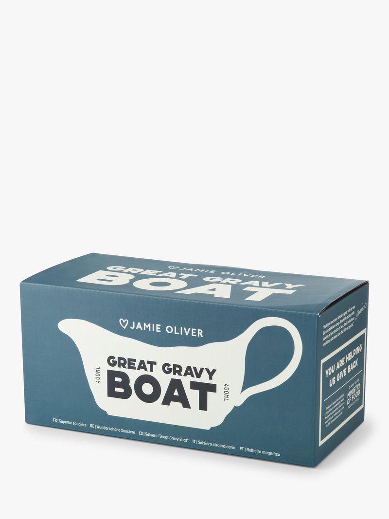Jamie Oliver stoneware gravy boat 400ml, imported from the UK