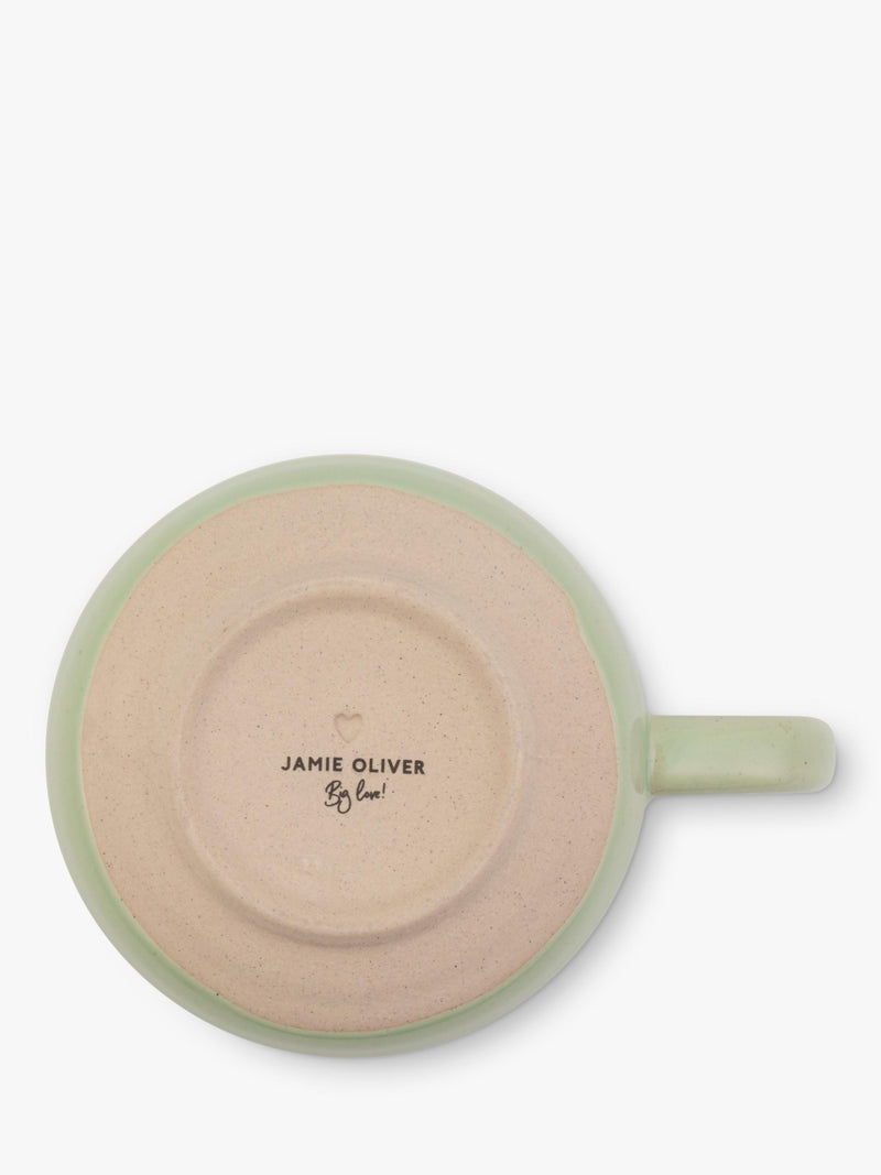 Jamie Oliver Big Love stoneware mug 375ml green, UK version