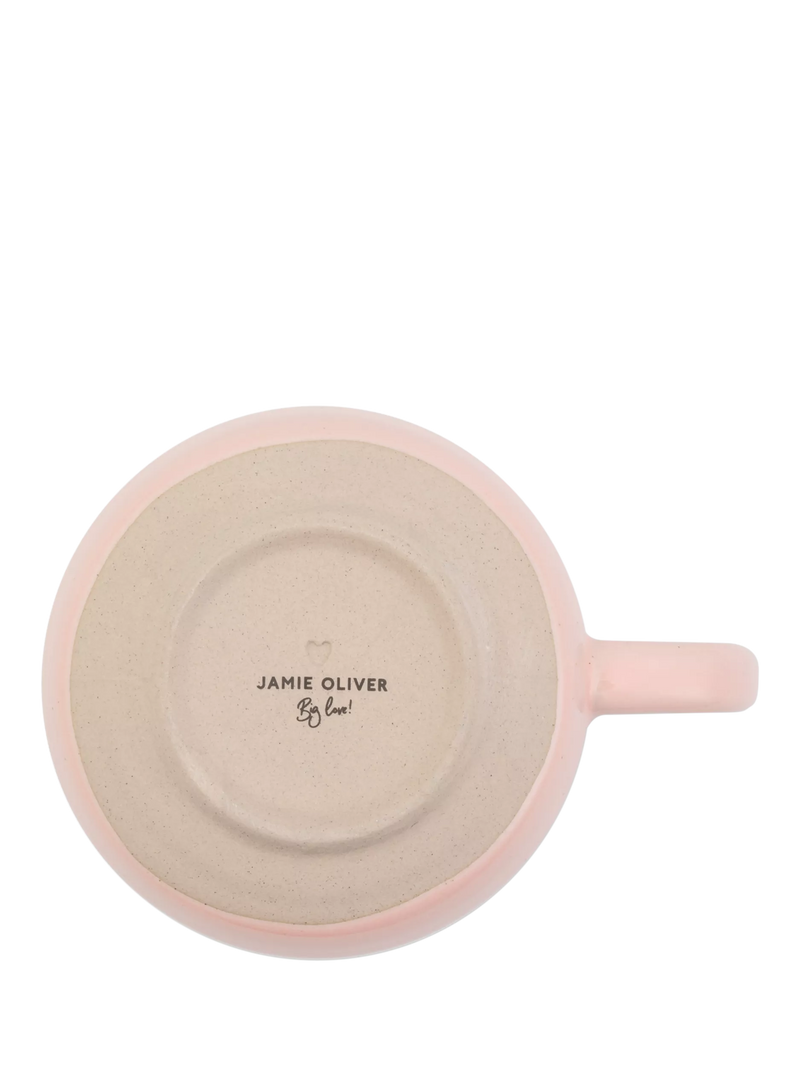 Jamie Oliver mug pink 375ml, imported from the UK
