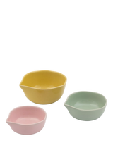 John Lewis Stoneware Nesting Dip Bowls and Measuring Cups Set of 3- Buy online at McGrocer