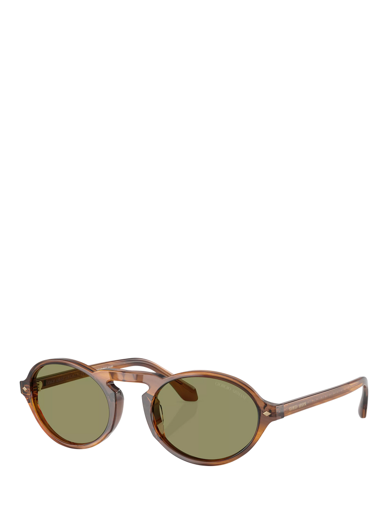 Giorgio Armani oval sunglasses brown acetate 52mm, UK version