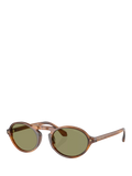 Giorgio Armani oval sunglasses brown acetate 52mm, UK version