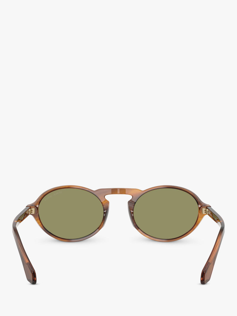 Giorgio Armani oval sunglasses brown acetate 52mm, UK version