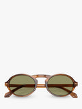 Giorgio Armani oval sunglasses brown acetate 52mm, UK version