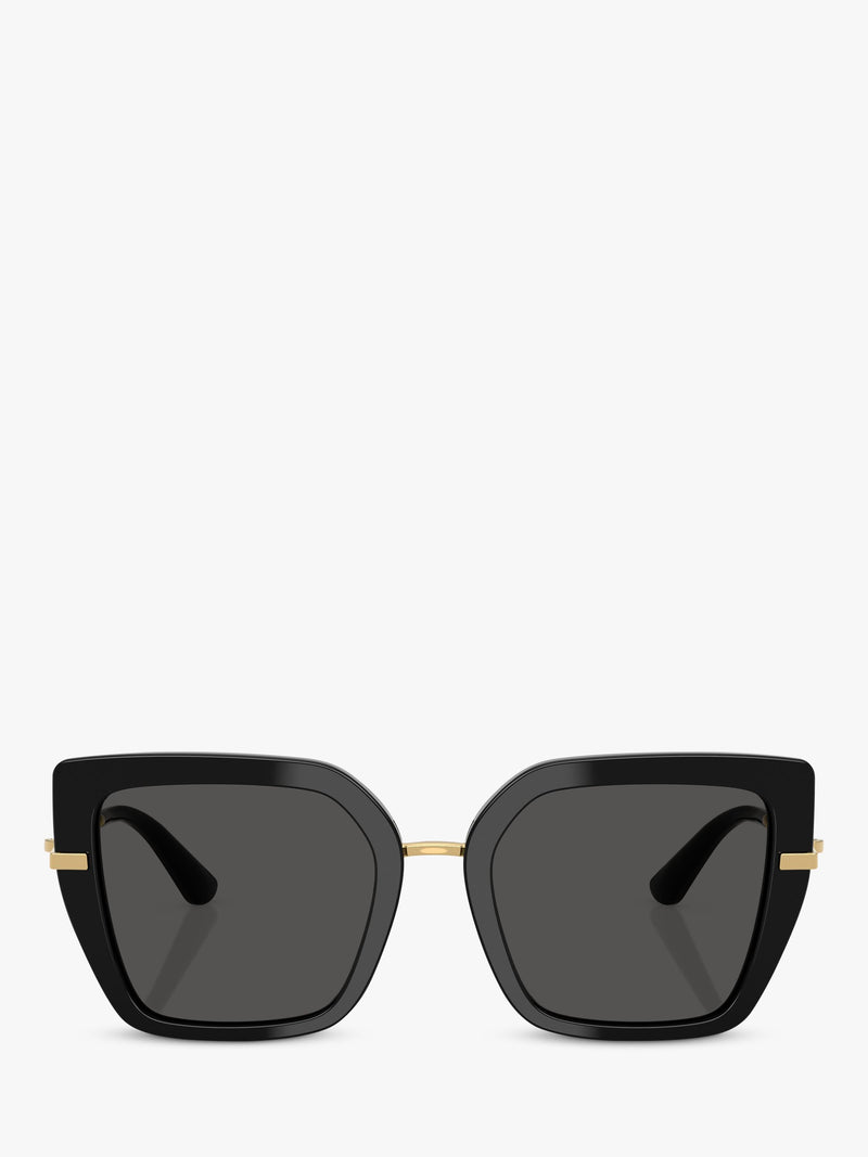 Dolce & Gabbana square sunglasses in black, imported from the UK