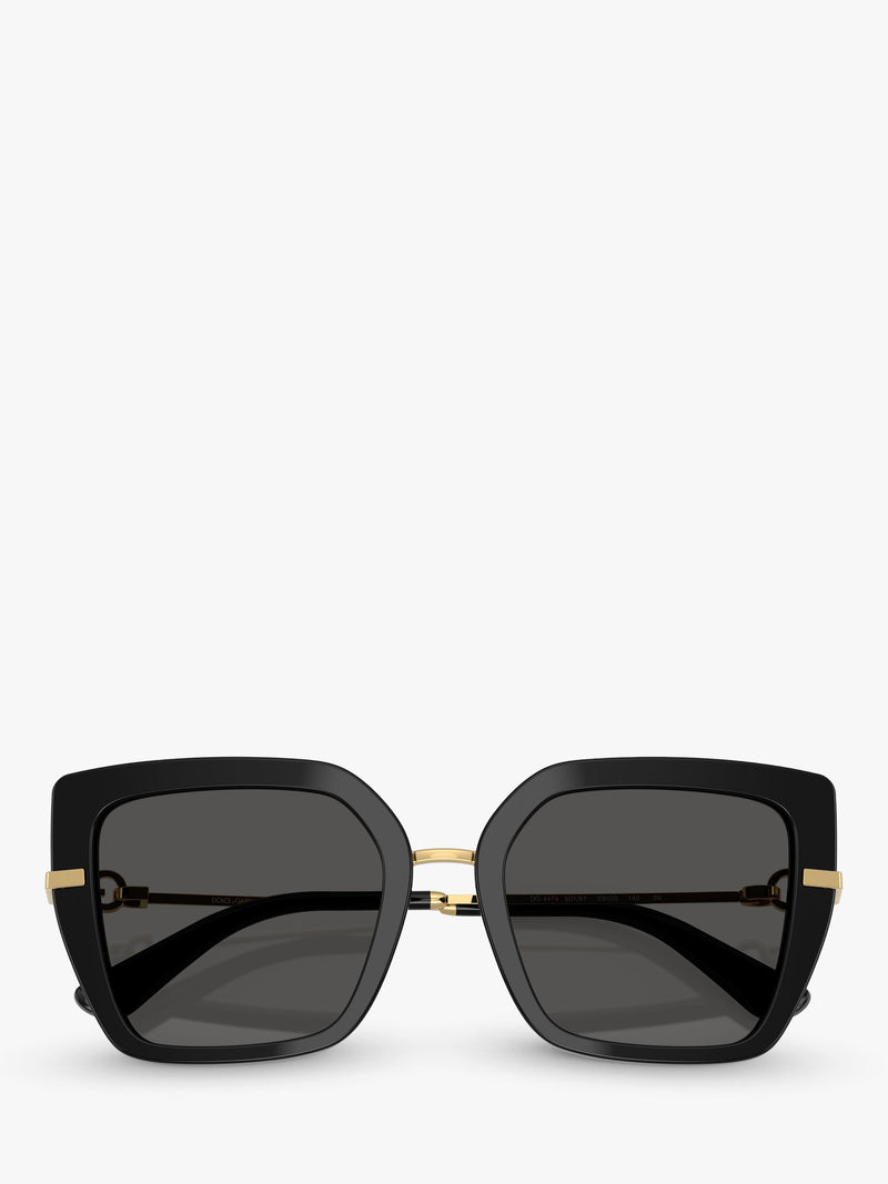Dolce & Gabbana square sunglasses in black, imported from the UK